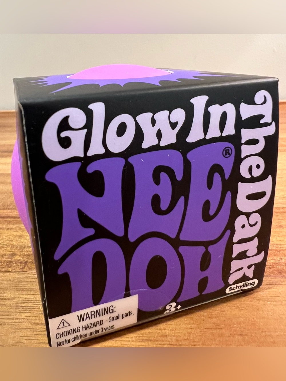 💜🔥 Glow In The Dark NeeDoh Ball - Purple - VIRAL & NIB 💜🔥!